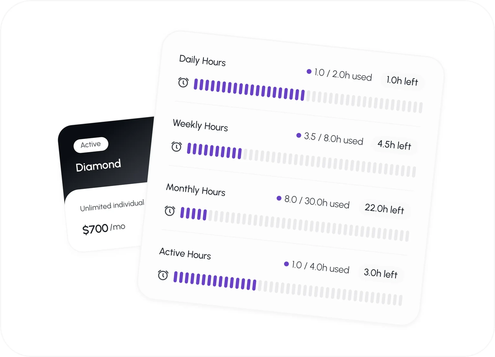 Membership Plans & Usage product screenshot
